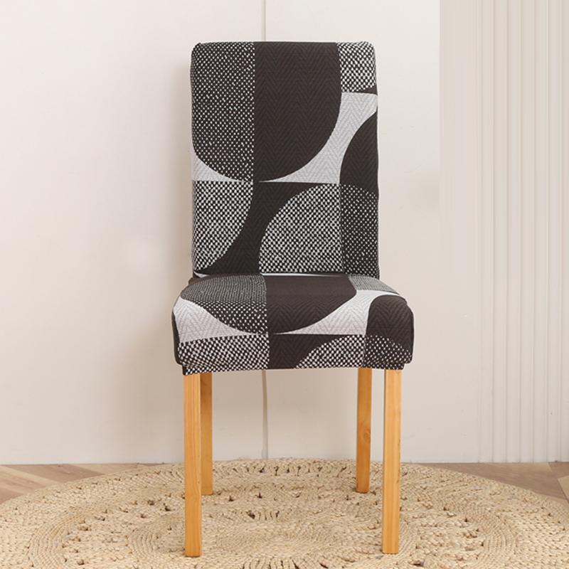1/2/4/6Pcs Dining Chair Cover Print Elastic Chair Slipcover Case Stretch Chair Covers For Wedding El Banquet