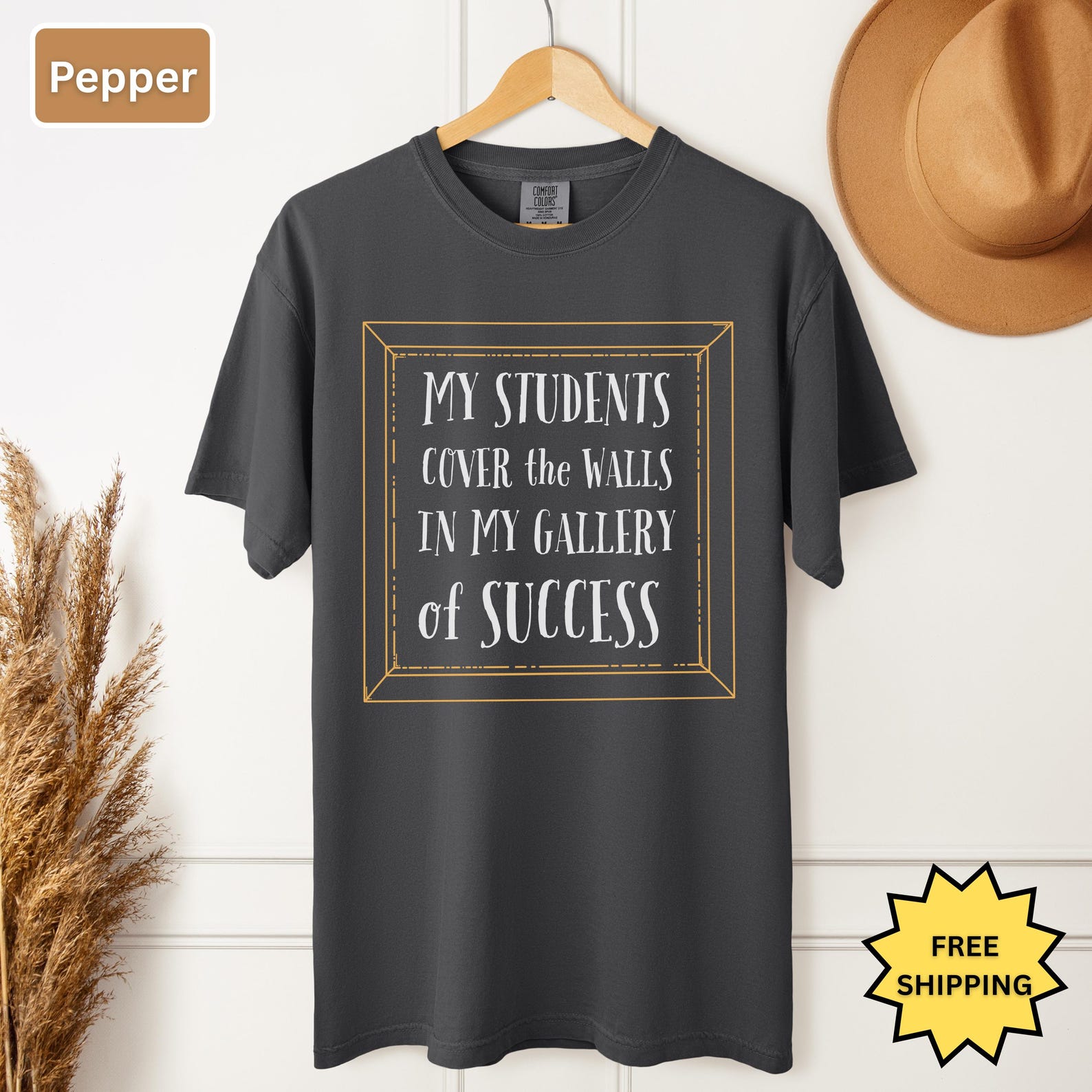 Teacher T-Shirt: My Students Cover the Walls Design - Back to School XL