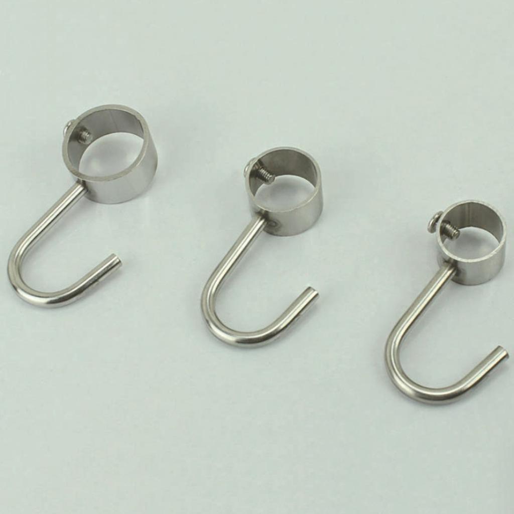 5pcs Stainless Steel Coat Rack Organizer Towel Hat Bag Robe Hanging Hook C