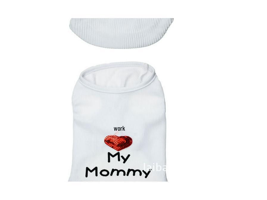 Pet Dog Clothes - Daddy & Mommy Ribbed Vests, 4 Styles for Spring, Summer, Autumn