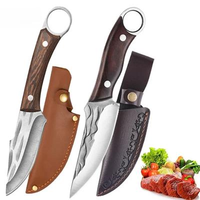 Stainless Steel Camping Hunting Knives Handmade Forged Boning Knife Meat Cleaver Kitchen Knife Fish Knife Cooking Knife