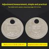 Coin- Type 0.6-2.4Mm 0.02-0.10 Inch Spark Plug Gap Gauge Measurement Tool Range Spark Plug Gage Caliber Measuring Tool 1/5Pcs
