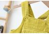 Korean Kids' Corduroy Overalls with Crotch Opening (0-3 Years) - 2026 New Style