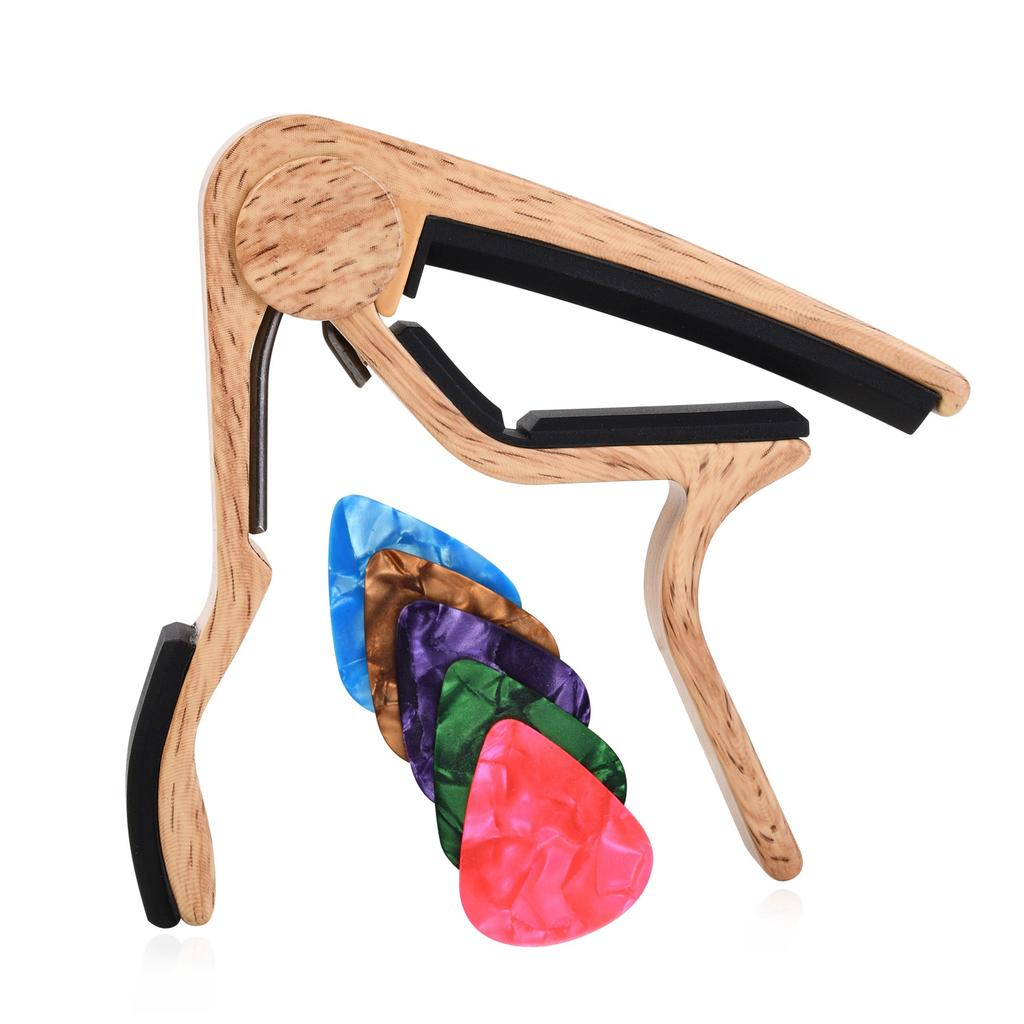 Acoustic/Electric Guitar Capo 5 Pick Guitar Capo