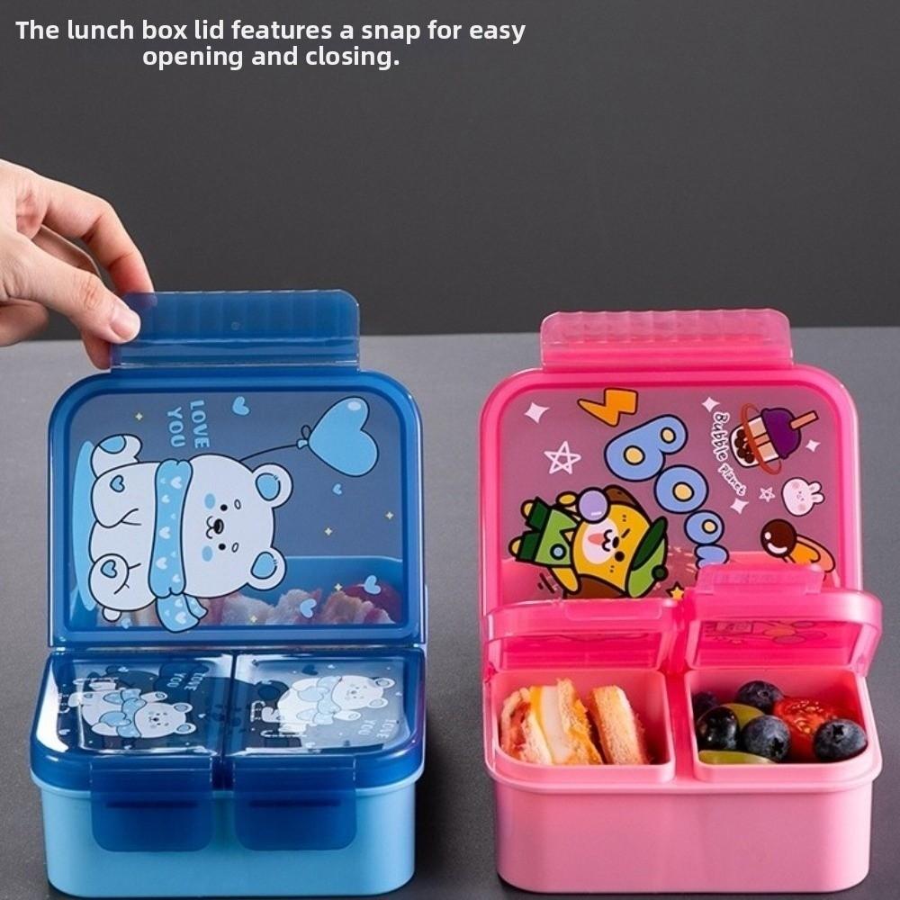 Food Grade Cartoon Lunch Box Large Capacity Food Container Fruit Food Box  Picnic Activities