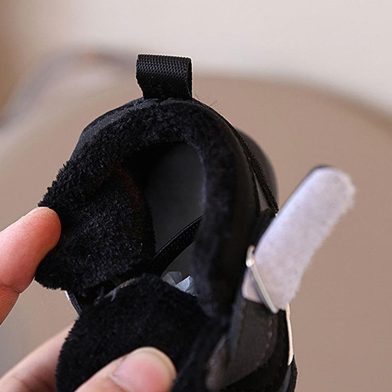 New Arrival Baby Short Boots Fleece-Lined Thickened Snow Boots for 0-2 Years, Unisex Toddler Winter Booties Casual Kids Shoes