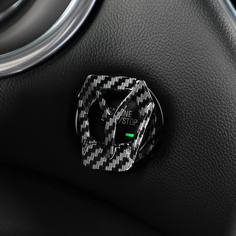Car Start Button Cover A Button Start Stop Decorative Cover Vehicle Interior Engine Ignition Protection A Button Start Stop