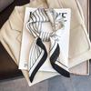 68cm Lily Flower Pattern Square Scarf for Women Imitation Silk Simple Floral Fashion Decorative Square Scarves Scarf Shawl
