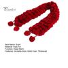 Wool Pom-Pom Scarf Women Thickened Winter Scarf Imitation Rabbit Fur Comfortable Knit Winter Scarf Neckwear