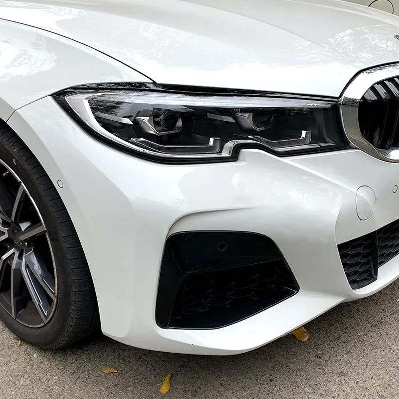 For BMW 3 Series G20 320i 325i 330i + Car Front Headlight Eyebrow Eyelids Stickers Body Kit Tuning
