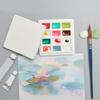12 Grids Ceramic Paint Palette Watercolour Painting Palette Ceramic Mixing Tray for Painters Acrylic and Oil Painting