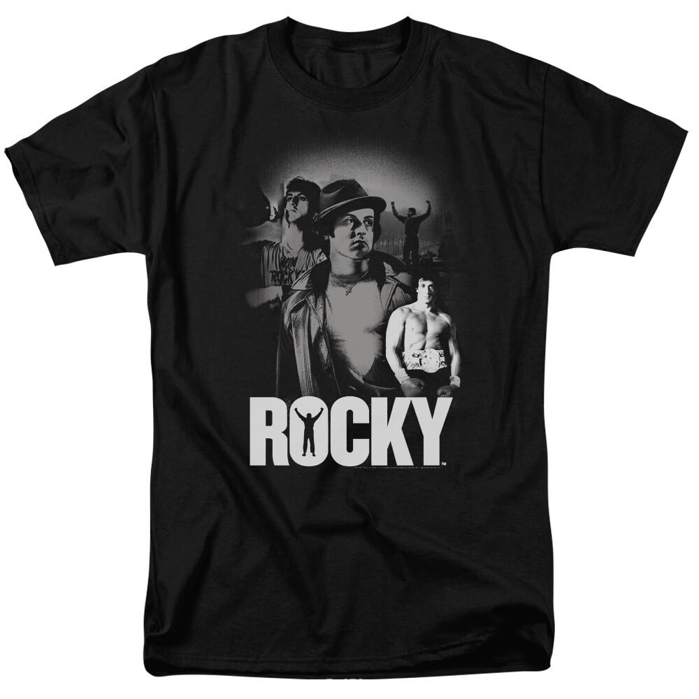 Rocky Making of a Champ T Shirt Mens Licensed Boxing Movie Tee Balboa Black XXXL