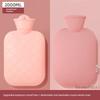 Hot Water Bottle for Warming, Plush Hot Water Bag for Stomach, Bed, and Hand Warming, Explosion-Proof, Suitable for Female Students and Menstrual