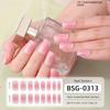 Onion Pink Gradient Explosive Semi-cured Manicure Stickers Pearlescent Purple Gel Nail Stickers