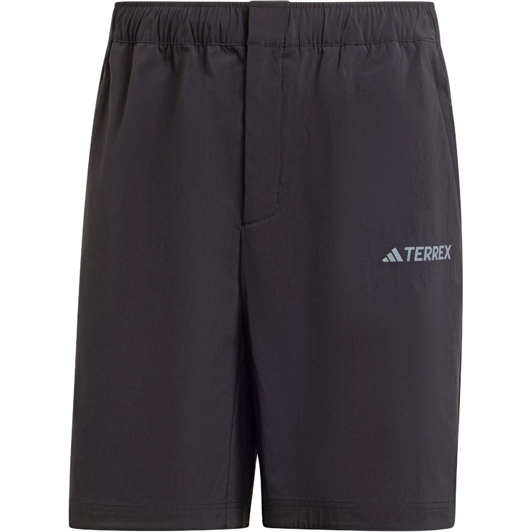 

Adidas Terrex Шорты спортивные мужские с логотипом, однотонные, свободного кроя, пятиточечные, черные JI5925 L