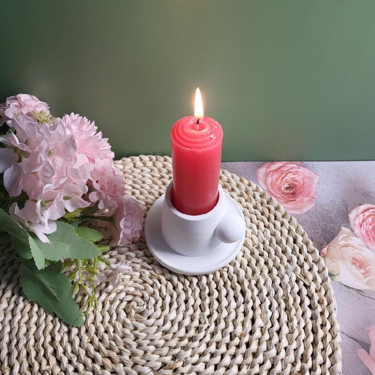 Teacup Candle Holder Silicone Molds Candlesticks Resins Molds Castings Mould