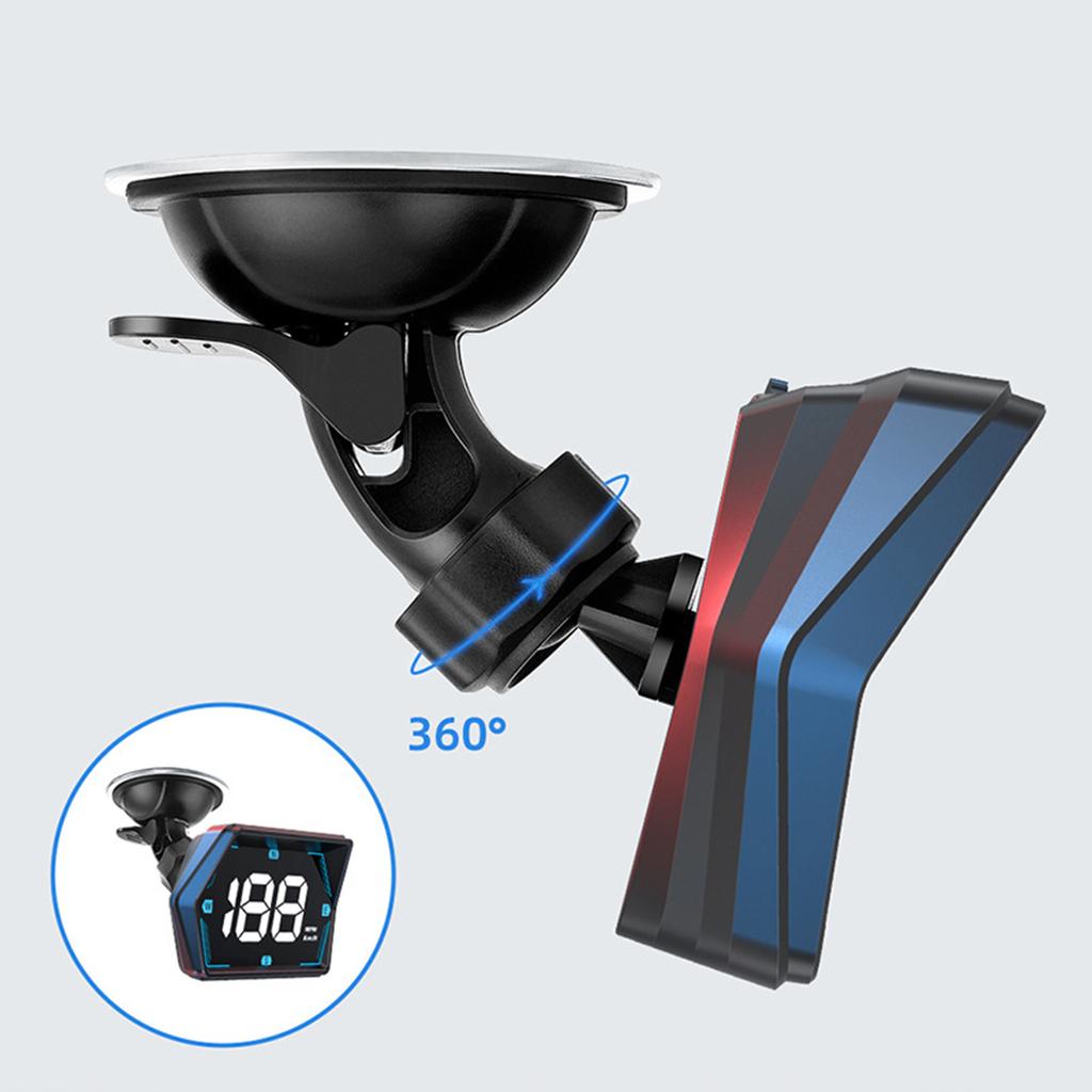 Versatile Vehicle HUD Display with Brightness Adjustment Plugs & Play Head Up Display ABS for Safe Driving Experience