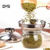 Decorations Home Stainless Steel Wide Mouth Can Jar Bottle Funnel Cup Oil Wine Beans Hopper Tool