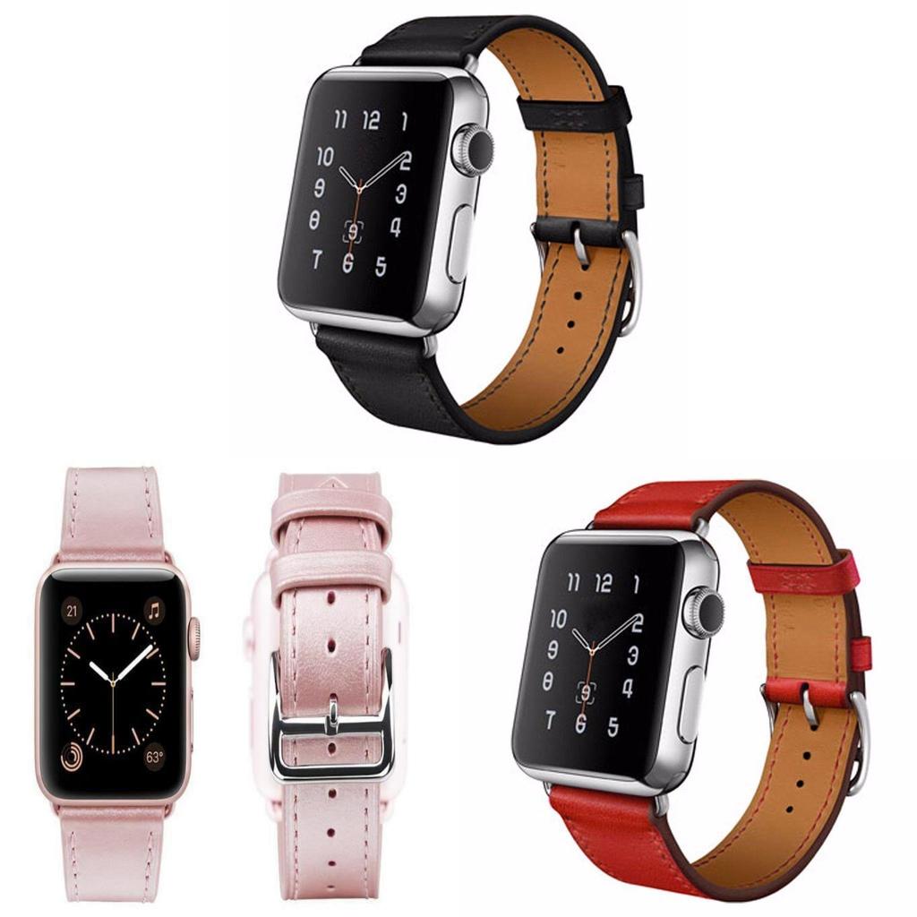 Apple Watch Leather Band For Single Loop Crosshatch Genuine Leather Strap For 38mm And 42mm Models