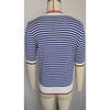 Zomer Dames Gestreept Gebreid Kortmouwig T-shirt IJszijde Kleurcontrast College Stijl Top