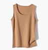 Women's Slim Fit Cashmere Spaghetti Strap Vest: Round Neck Sleeveless Knit Sweater for Autumn/Winter