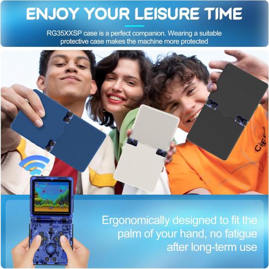 Silicone Case Compatible with Anbernic RG35XXSP, Anti-Scratch, Washable, Shockproof Silicone Protective Cover for RG35XXSP Retro Handheld Game