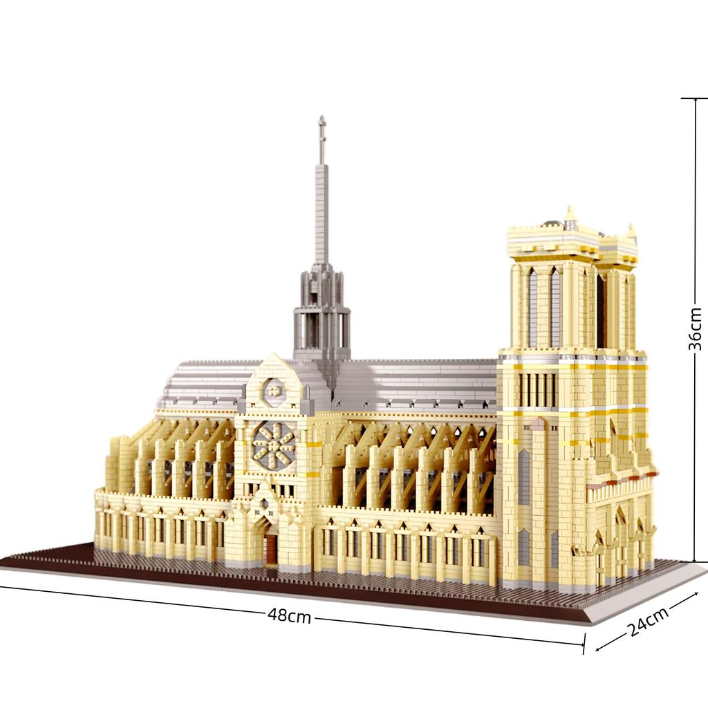 Knew Built Louvre Micro Mini Building Blocks for Adult Architecture Toys Set Construction Arc Triomphe Eiffel Assembly Bricks