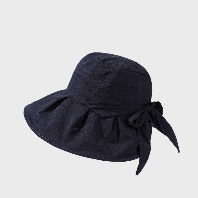 Cappello da Pescatore Estivo Leggero Traspirante Ampia Tesa Protezione Solare Monocolore Cappello Parasole