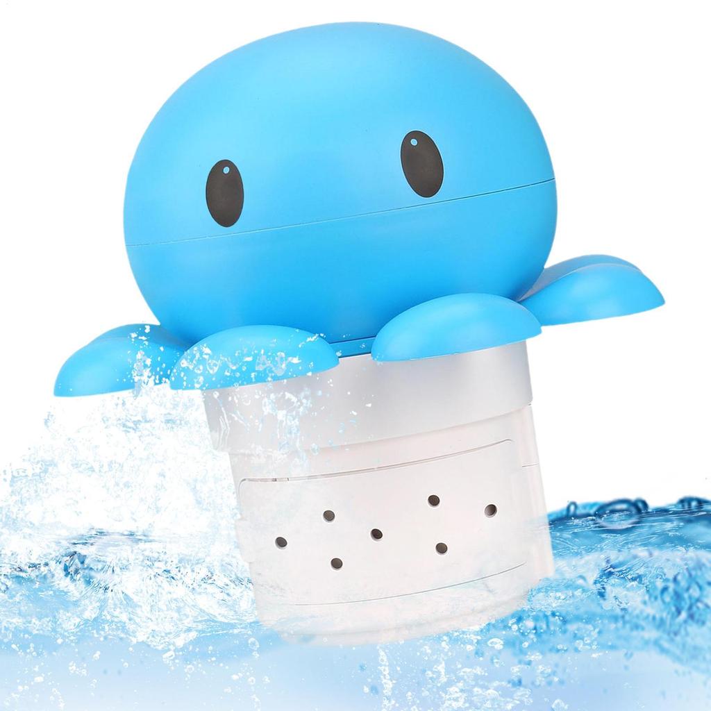 Ośmioklapowy Pływak i Dozownik Chloru do Basenu na Tabletki 1 i 3 calowe Odpowiedni do Dużych/Małych Basenów, Jacuzzi, Centrów Spa