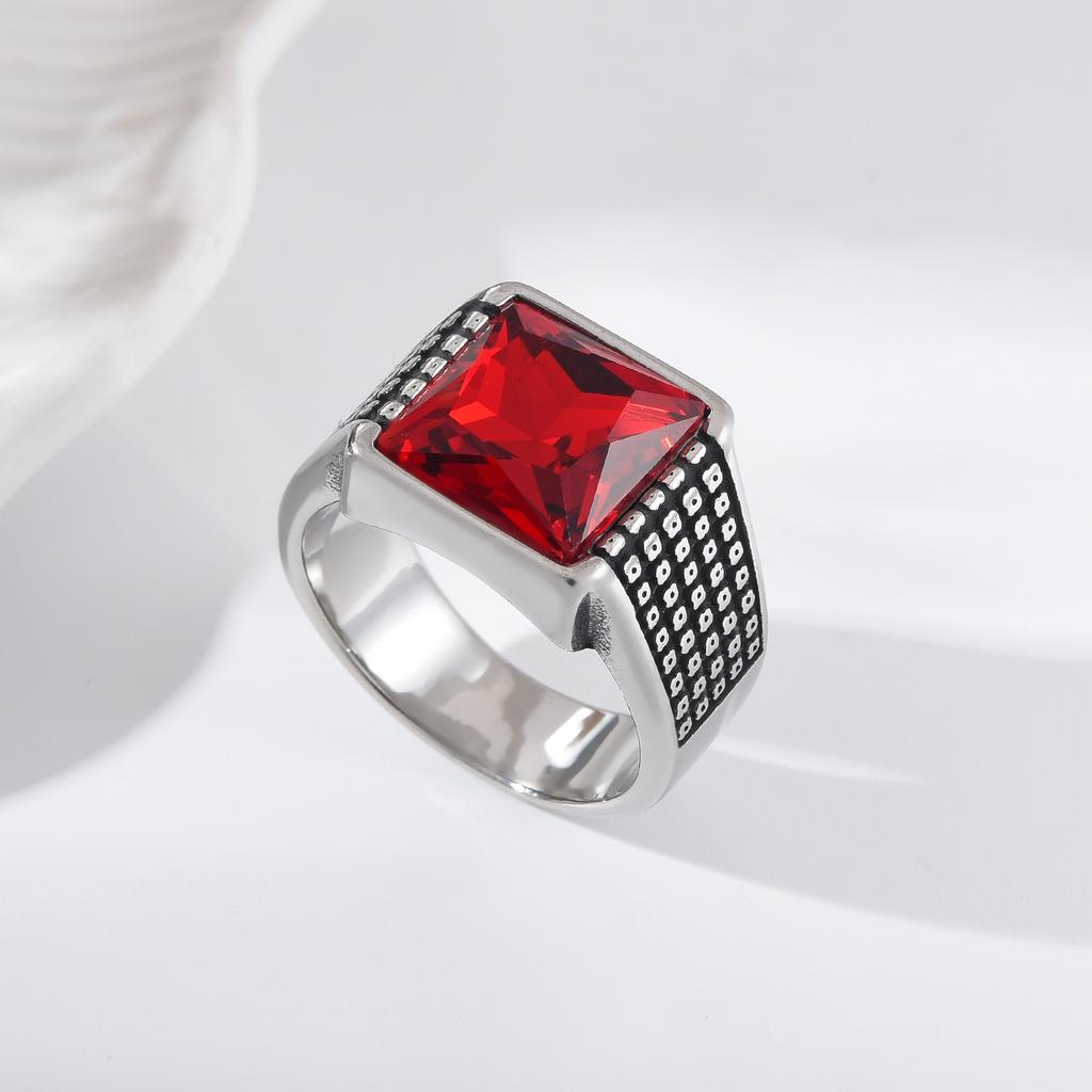 A3510 Men's/Women Trend High Quality 316LStainless Steel Multiple Colors Zircon Style Onyx Golden Rings Jewelry