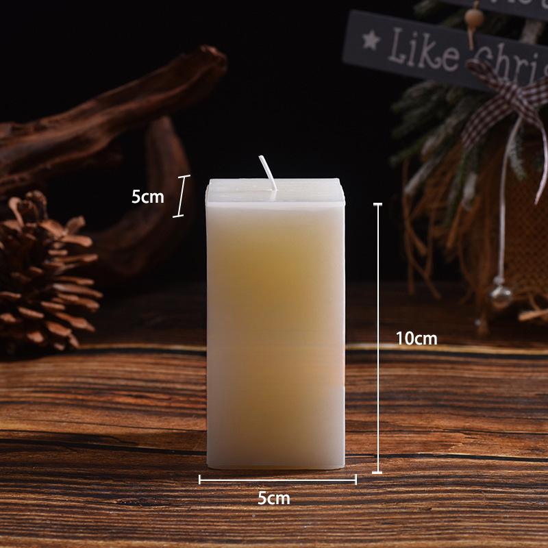 Classic Ivory Smokeless White Cylindrical Wedding Candles for Home and Restaurant Decor - Free Shipping