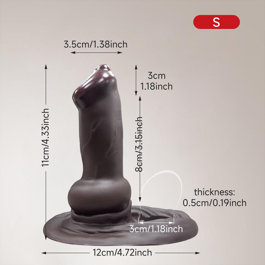 3size Soft Animals Dildo Penis Extender Enlargement Sleeve Reusable Condoms for Men Sex Toys Dick Delay Ejaculation Cock Ring18+
