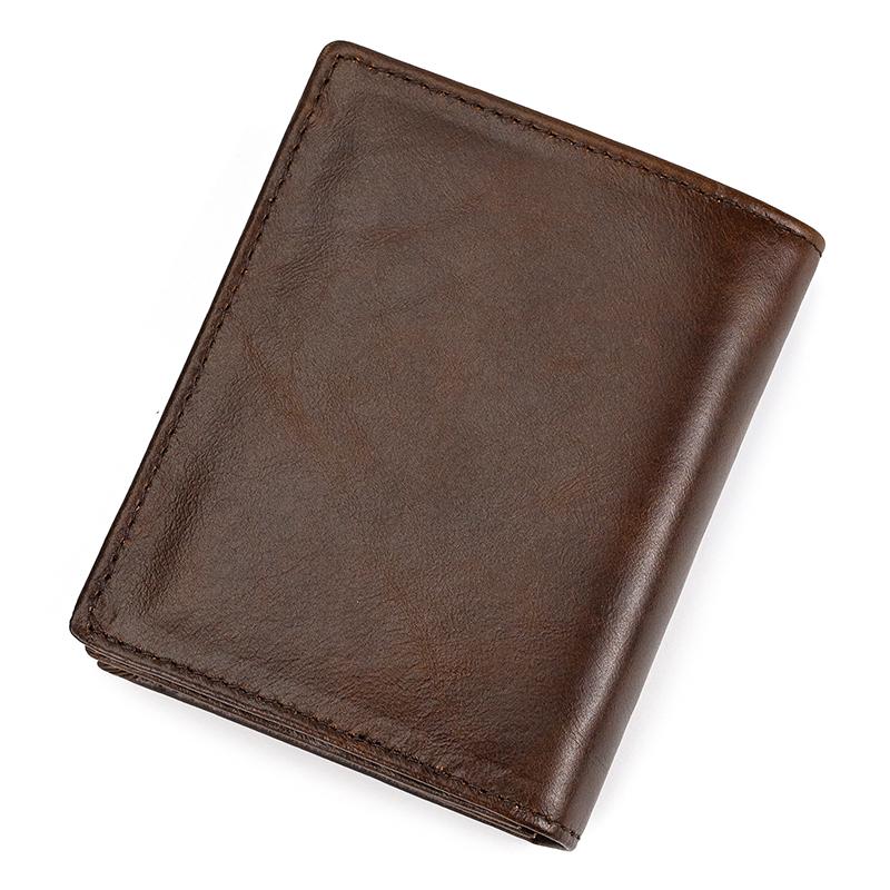 Soft Cowskin Leather Wallet Genuine Leather Short Purse For Men Male Befold Card Holder Cash Purse Coin Purses Business Wallets