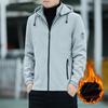 Men's Hooded Jacket Spring and Autumn New Casual Versatile Top Stand-up Collar Jacket Men's Coat Clothes
