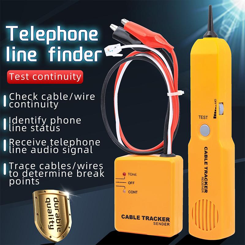 Cable Finder Tone Generator Probe Tracer Wire Tracker Cable Circuit Tester Features Alligator Clips Rj11 Plug Finding Tool