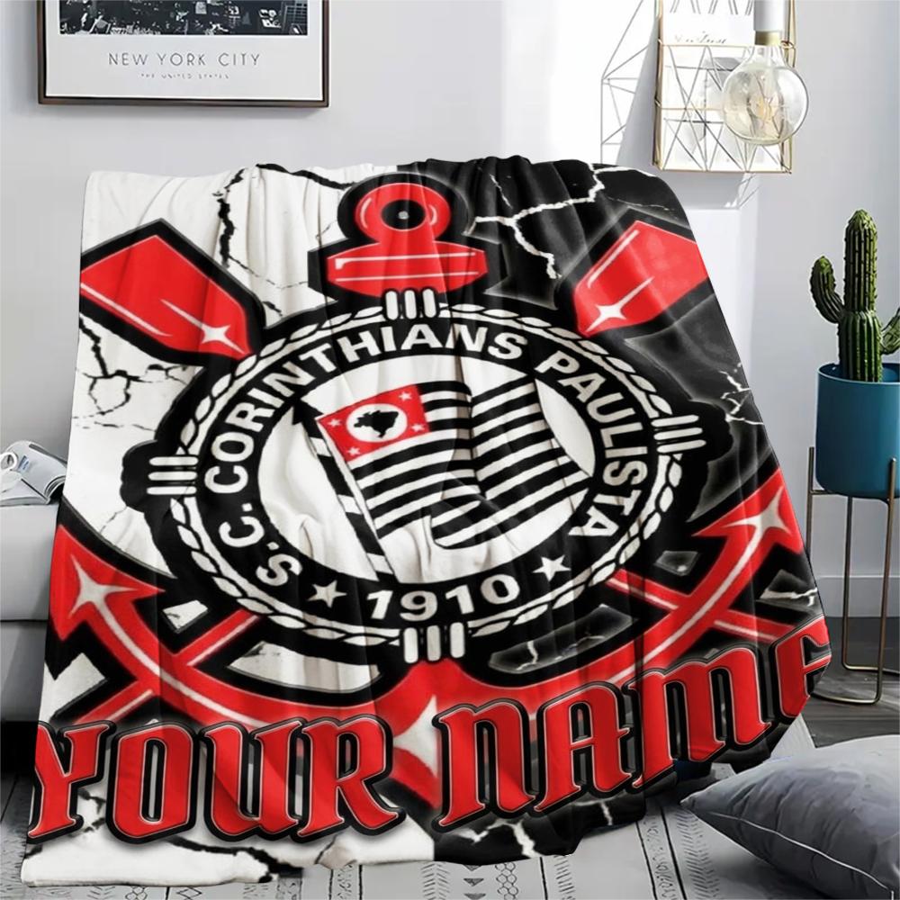 1PC Custom Name Corinthians Patterned Flannel Blanket Suitable For All Seasons for Home Decor Warmth and Comfort Gifts Holiday Present