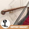 2Pcs Rust Proof Stainless Steel Handrail Holder for Stairs Stairway Railing Bracket Adjustable Length Stair Railing Support