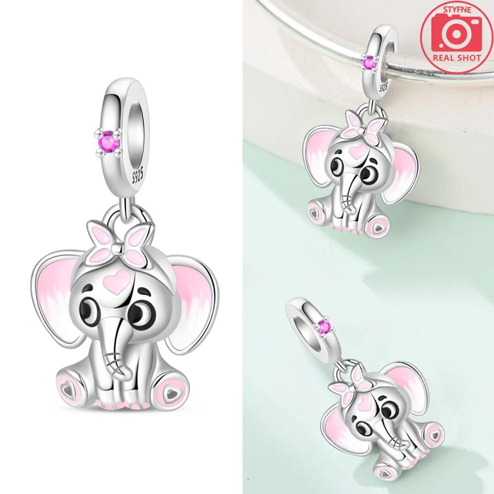 Original Copper Cute Pets Rabbits Elephants Perfume Bottle Charms Beads Fit Bracelet Accessory Jewelry Women Diy