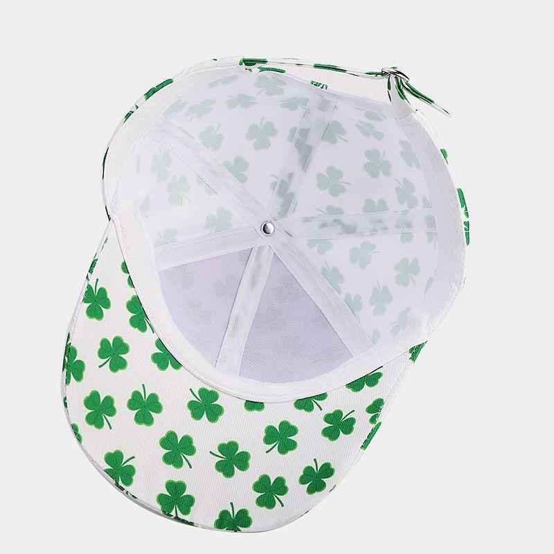 ins new lucky clover pattern baseball hat men's and women's fashion versatile cap outdoor sun hat