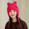 Warm Windproof Cute Cat Ear Earflap Women Gift Knitted Hat New Winter Hat