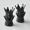 Wheel Tire Valve Caps Cover Silver Crown BLACK Diamond Dust Motorcycle Truck Bicycle Air Tyre Cover Q6H1 Stem Caps Car Valv P9S0