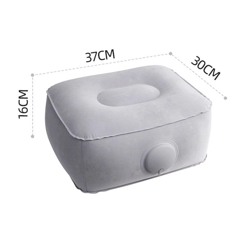 

Флокированная надувная дорожная подставка для ног: Регулируемая универсальная подставка для ног для автомобиля и самолета