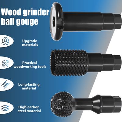 Woodworking Carving and Polishing Set Tools 4 1/2 and 5 In Power Carving Attachment for Angle Grinder Wooden Groove Carving Tool
