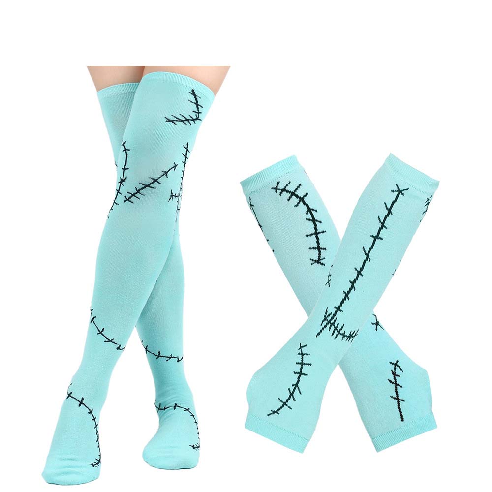 Kids Girls Boys Cosplay Christmas Eve Scary Ghost Bride Sally Skeleton Jack Dress Striped Halloween Character Dress Up Costume