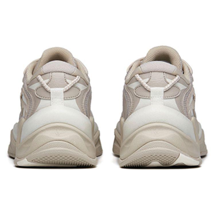 Anta Pulse Lifestyle Series Trendy Casual Non-Slip Wear-Resistant Low-Top Dad Shoes Men Sneakers Gray White 112148833R-3