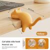 3pcs Portable Cute Cat Bag Hook Organizer Table Hook Handbag Backpack Holder for Home Office Desk Side Decor Travel Bag Hanger