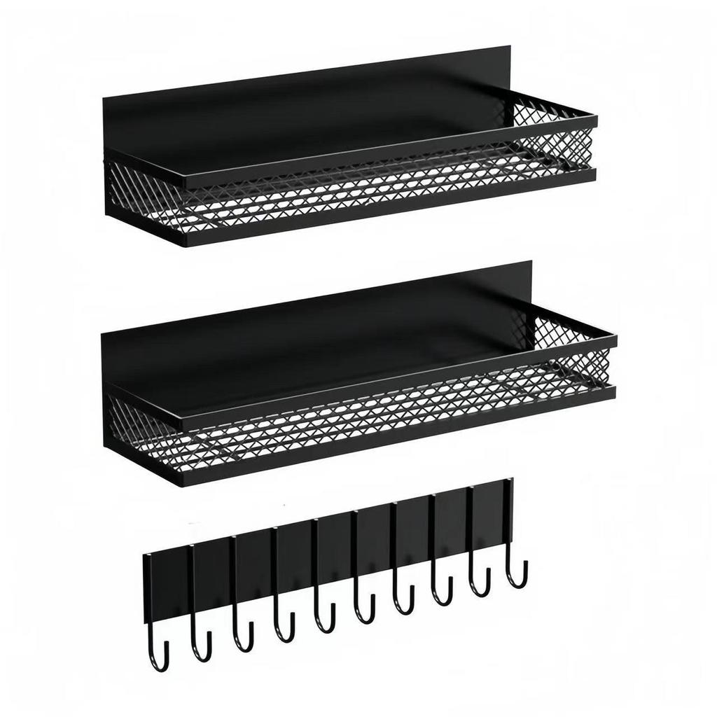 Magnetic No-Drill Refrigerator Side Spice Rack