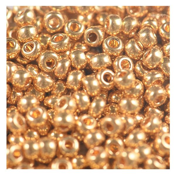 Miyuki Precious Beads, Große Runde, 3mm, #191, Echt vergoldet, H3880