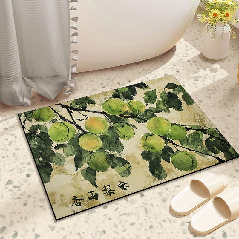 Ancient Fruit Diatom Mud Household Absorbent Mat Toilet Toilet Floor Mat Washroom Floor Mat Anti-slip Wear