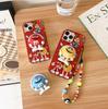 iPhone 16 Magnetic Charging Bright Red M Bean 17 Case with Stand for Apple 15 Pro/14 Large Hole